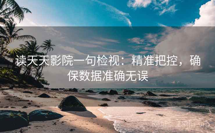 读天天影院一句检视：精准把控，确保数据准确无误