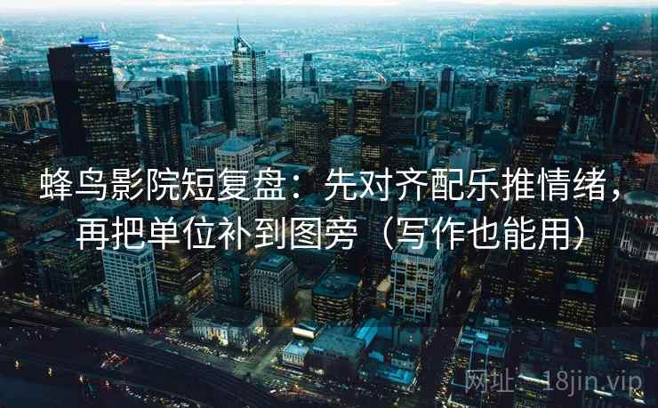 蜂鸟影院短复盘:先对齐配乐推情绪,再把单位补到图旁(写作也能用) 蜂鸟影院短复盘:先对齐配乐推情绪,再把单位补到图旁(写作也能用)