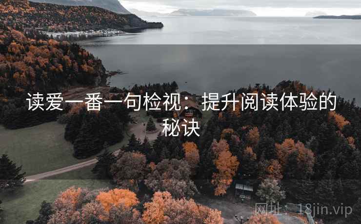 读爱一番一句检视：提升阅读体验的秘诀