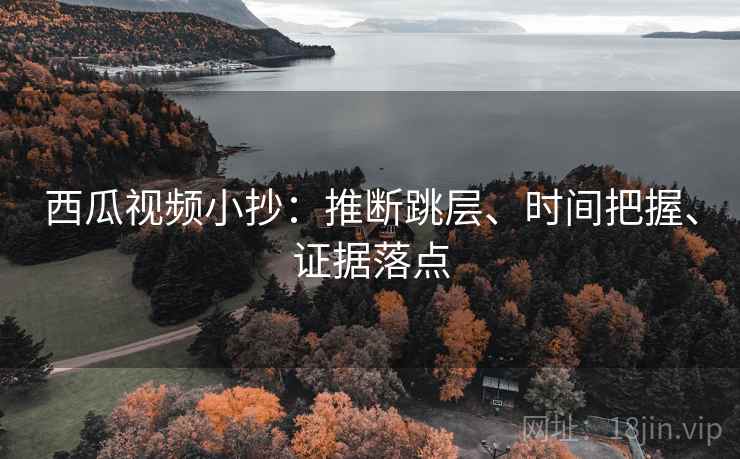 西瓜视频小抄：推断跳层、时间把握、证据落点